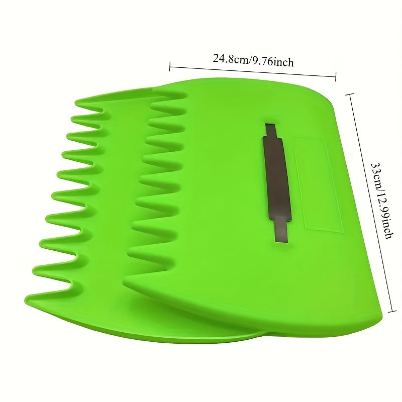 Recogedor de Hojas Ligero y Resistente para Jardín - Herramienta Manual con Gran Apertura, Construcción en Plástico Duradero para Limpieza Rápida de Hojas, Agujas de Pino y Desechos - Ideal para Uso Doméstico, Comercial y Paisajismo, Diseño Eficiente, Ro
