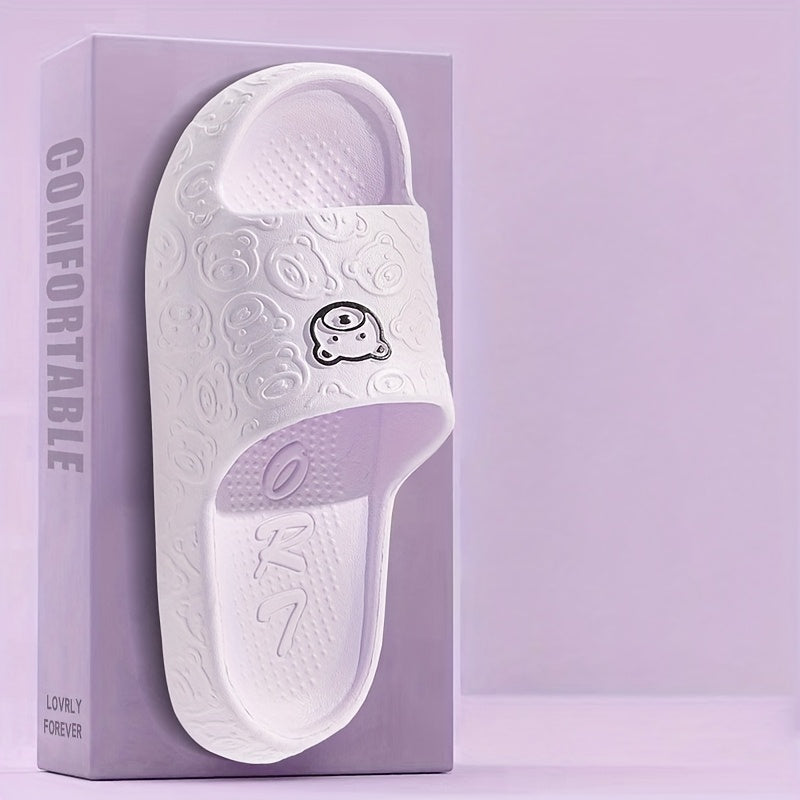 Zapatillas cómodas de suela gruesa para interior y exterior, sandalias casuales de baño para uso en casa, chanclas abiertas ligeras y fáciles de limpiar con diseño unisex. Ideales para todas las estaciones, perfectas para 8 opciones de estilo diferentes