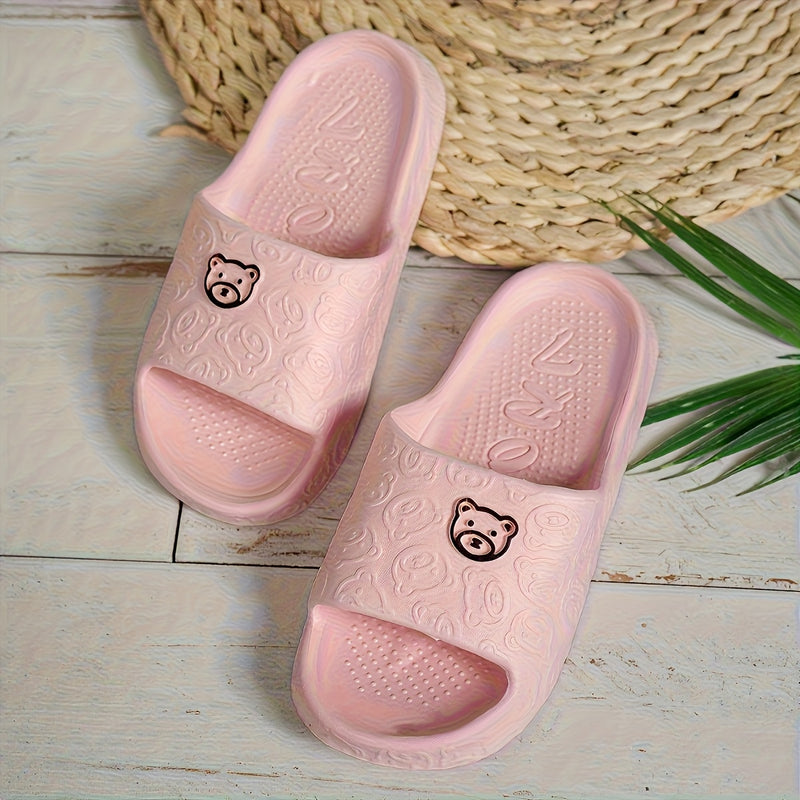 Zapatillas cómodas de suela gruesa para interior y exterior, sandalias casuales de baño para uso en casa, chanclas abiertas ligeras y fáciles de limpiar con diseño unisex. Ideales para todas las estaciones, perfectas para 8 opciones de estilo diferentes