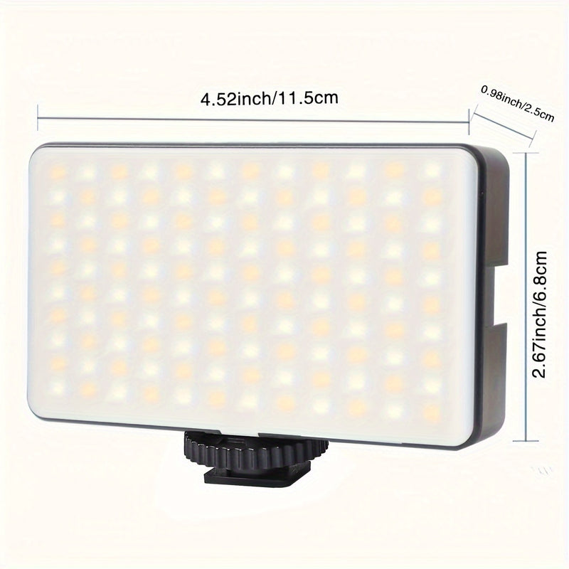 Luz de Video LED RGB ZOMEI WL-R2 - Portátil, Recargable, Panel de Luz para Cámara con Color Completo de 0-360°, CRI 95+, Temperatura Ajustable (2500-9000K), Brillo Regulable para Vlogging, Fotografía y Transmisión en Vivo