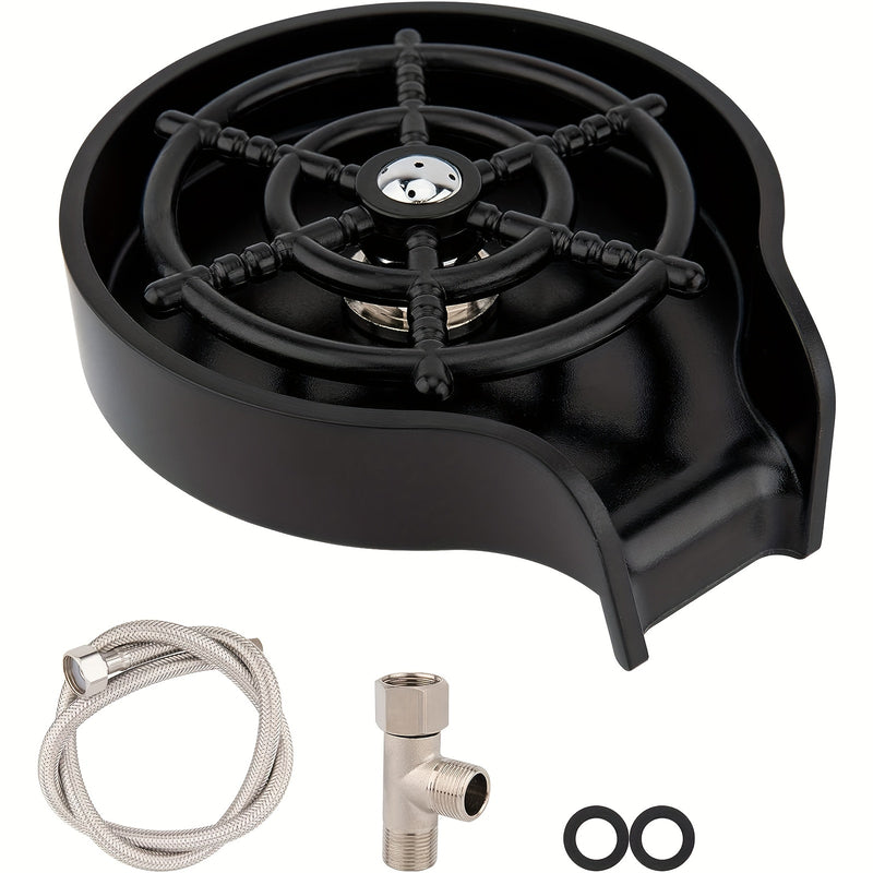1 Juego De Lavadora Automática De Vasos De Acero Inoxidable Con Base De ABS Para Casa, KTV Y Cafetería, Utilizando Método De Limpieza Y Presión De Alta Presión