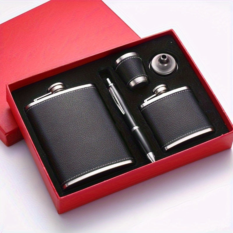 1 unidad, botella de 8 onzas para licor, termo de acero inoxidable, botella portátil para bebidas, ideal para whisky, bourbon, coñac, vodka, ginebra y tequila, accesorios de viaje, artículos para el hogar y cocina, regalo original para hombres, regalo pa