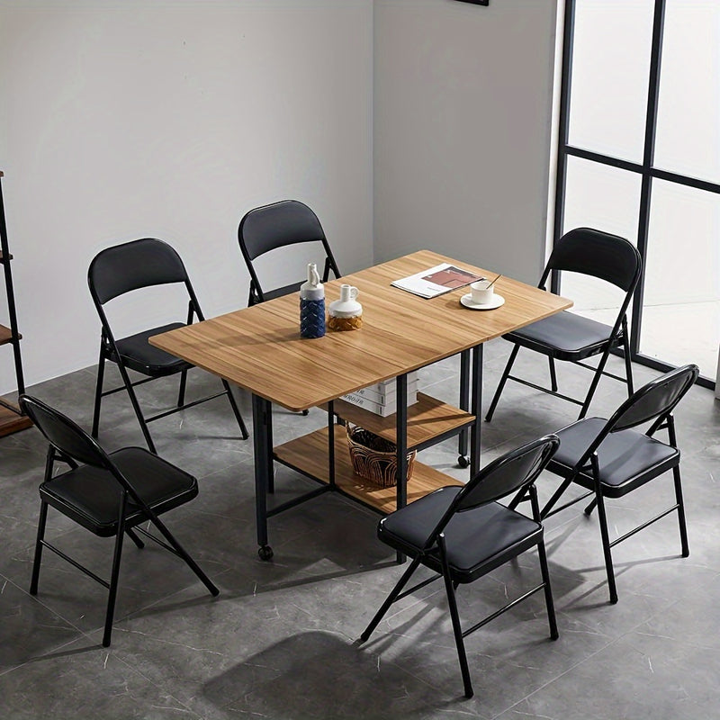 Silla Plegable Versátil con Respaldo de Cojín Suave - Portátil, Estructura de Metal para Hogar, Oficina y Uso Exterior - Ideal para Comedor, Conferencias y Bodas
