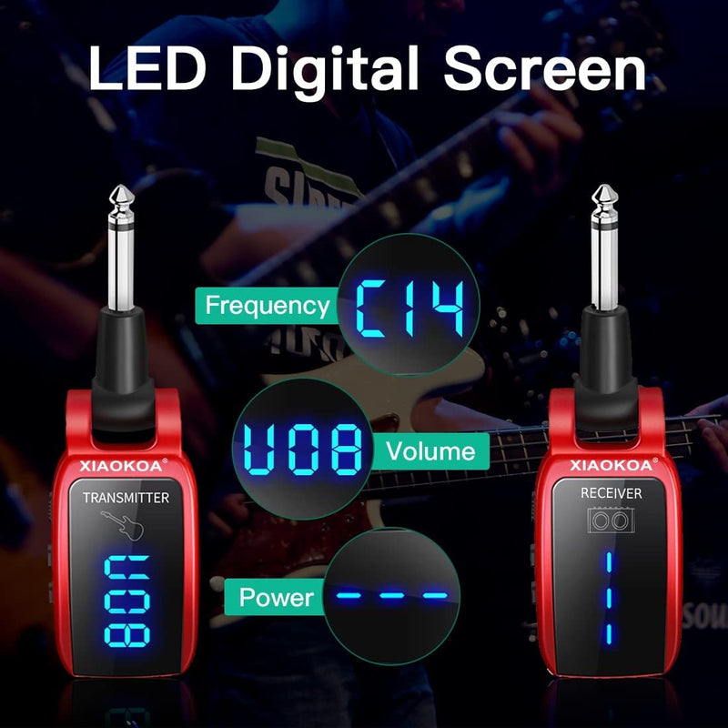 Sistema Inalámbrico De Guitarra, Transmisor Y Receptor UHF Inalámbrico Para Guitarra Eléctrica Y Bajo
