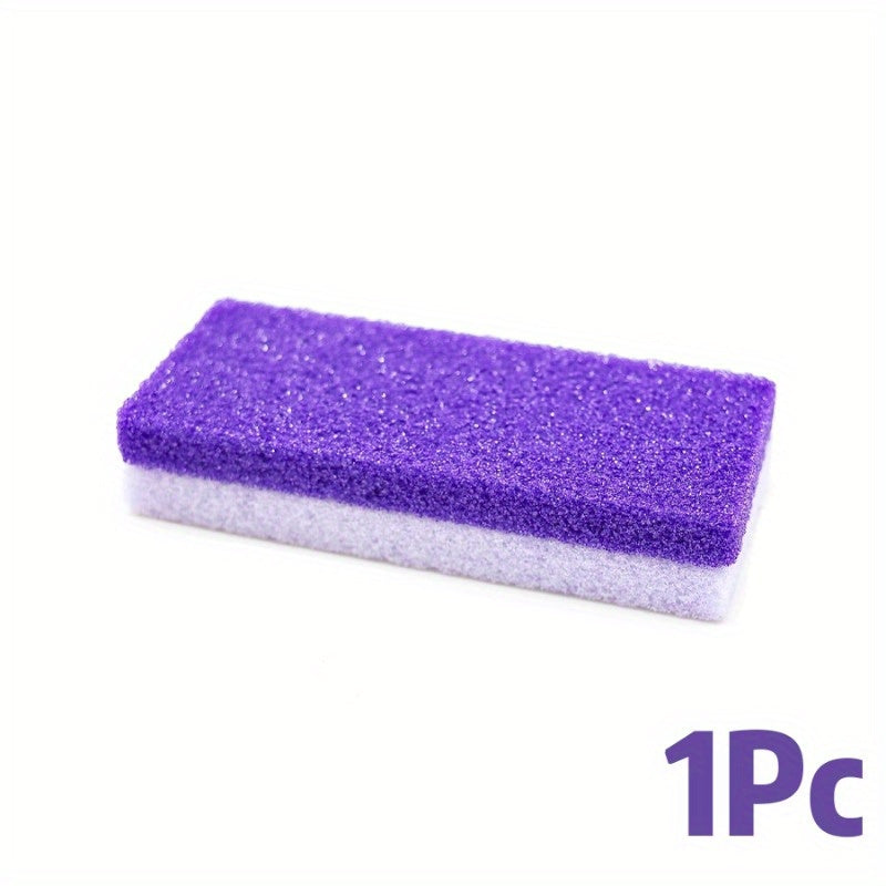 Piedra pómez morada para pies duros luz beige y removedor - limpiador de pies manual no eléctrico con mango ergonómico, sin fragancia para hogar, viajes, spa - regalos de San Valentín y Año Nuevo, herramienta de cuidado de pies, diseño elegante, textura