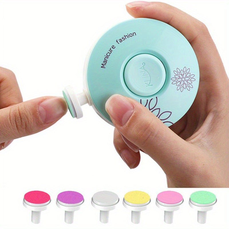 6 Cabezales de Molienda, Cortaúñas Eléctrico con Lima y Recortador para Uñas - Accesorios de Pulido