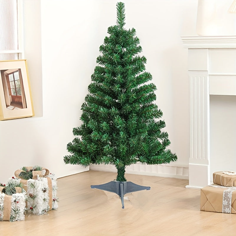Árbol de Navidad Artificial de 120 cm - Diseño Realista de Abeto Verde, No Necesita Montaje, Perfecto para Decoración del Hogar y las Vacaciones, Plástico/Metal Duradero, Uso en Todas las Estaciones, Decoraciones de Navidad