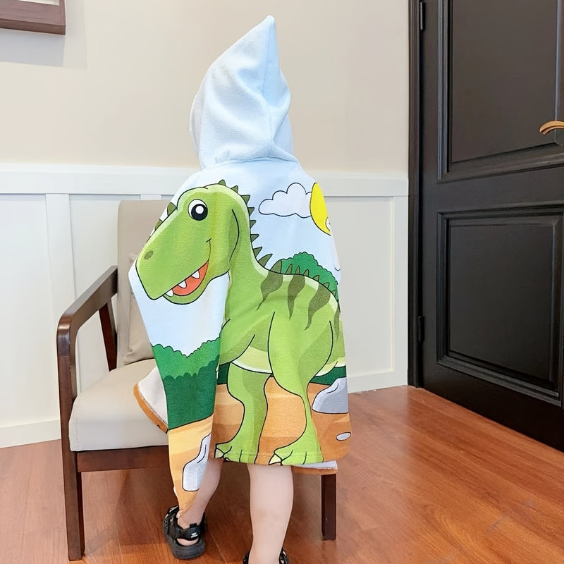 Toalla de baño infantil con diseño de caricaturas, ideal para playa y piscina