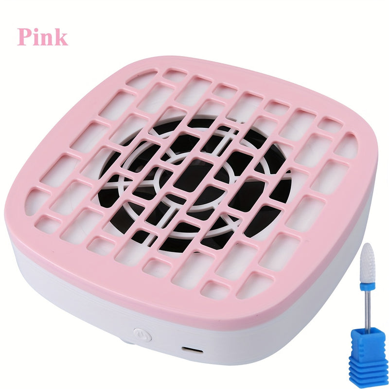 Recolector de polvo para uñas con broca de cerámica, alimentado por USB, compacto y eficiente, equipo para cuidado de uñas en salón de belleza