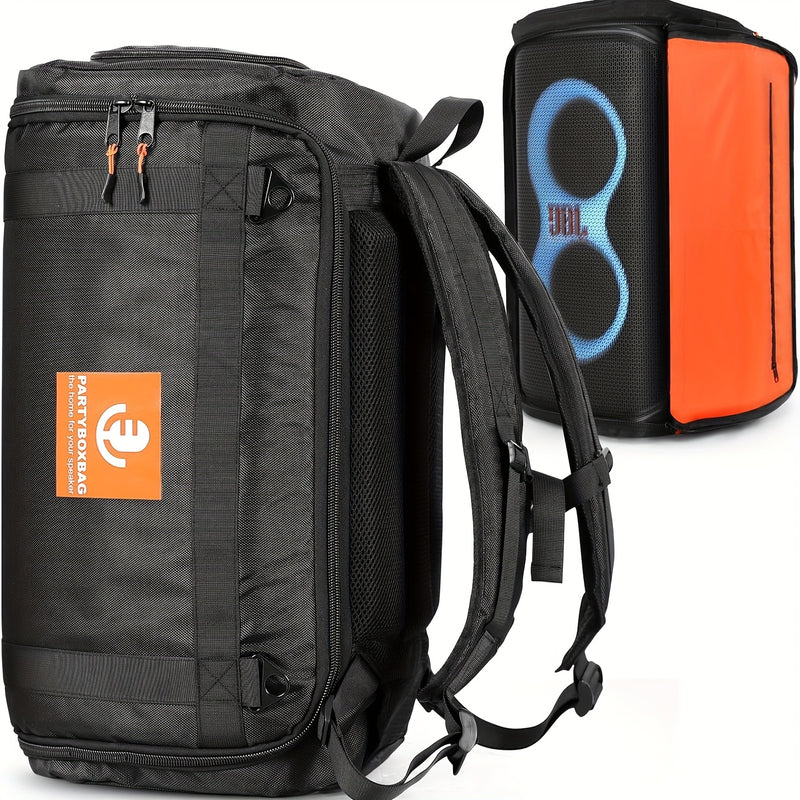 1 mochila PartyBox 120 para altavoz - Estuche de viaje resistente de poliamida con correas ajustables, ideal para sistema de sonido portátil, accesorios para eventos | Bolso con correa ajustable | Mochila duradera