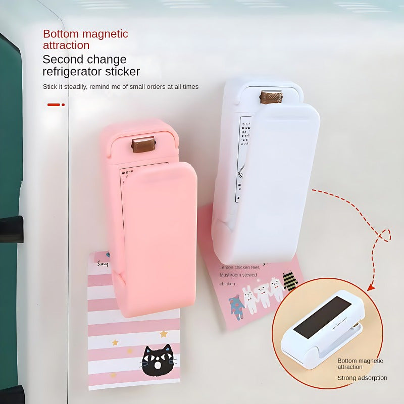 1pc Sellador de Mini Snacks, Sellador al Vacío de Preservación de Alimentos en Bolsas de Plástico con Tecnología de Sellado Térmico para Hoteles, Restaurantes, Puestos y Camiones de Comida - Diseño Compacto y Ligero, Voltaje de Operación ≤36V, No Requier