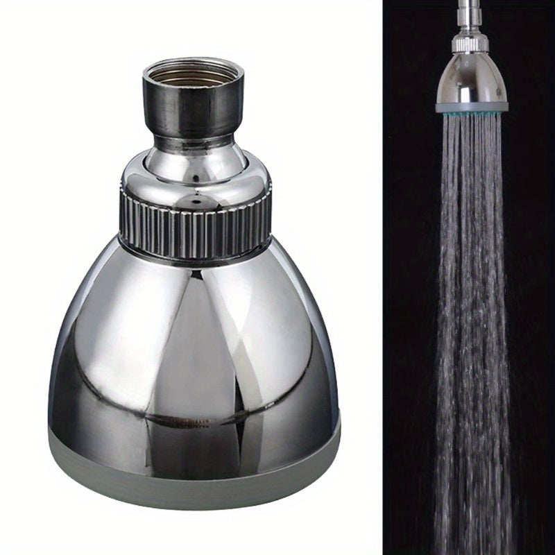1pc Cabezal de ducha clásico de mano, plástico ABS, rociador redondo ahorrador de agua, ajuste universal para baño SPA, sauna, hotel, no requiere electricidad, montaje mini-extensión