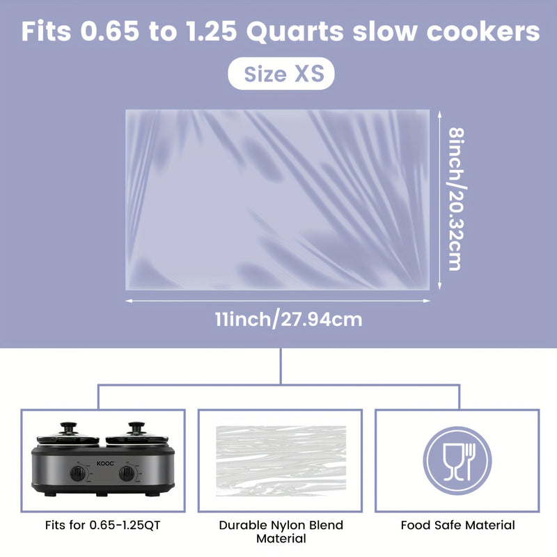 30/20/10 piezas de fundas para cocineros lentos 8"x11" - Fáciles de limpiar, duraderas y resistentes al calor para la cocina de Navidad, Acción de Gracias, Pascua, Día de la Madre y Día del Padre, esenciales para la cocina de vacaciones, vajilla decorati