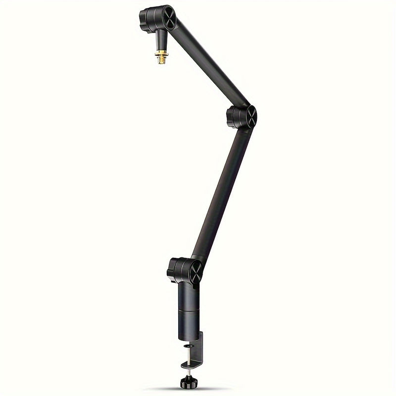 Micrófono de brazo con soporte de escritorio, soporte de micrófono Elegance con gestión de cables, rotación de 360°, ajustable y plegable, podcast, juegos, radio y estudio, resistente y universal, para Blue Yeti FIFINE HyperX QuadCast AT2020 Shure y otro