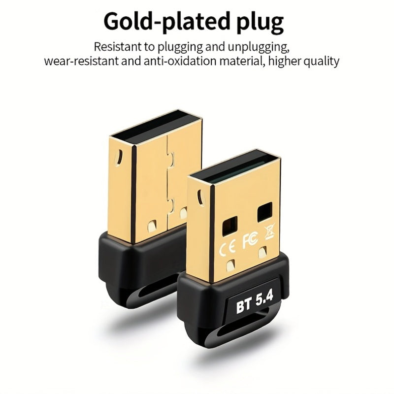 Adaptador de red inalámbrico ultra mini USB 5.4! Conecte y juegue para Win8.1-11, compatible con el sistema Win7! Soporta hasta 7 dispositivos simultáneamente, amplia compatibilidad para auriculares/altavoces/ratón/teclado/impresora, etc., rango estable
