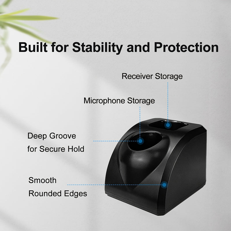 Micrófono inalámbrico portátil Y108 de Heikuding con adaptador de 3,5 mm, recargable por USB 2,4 GHz, indicador de batería y control de volumen, diseño ergonómico para actuaciones en vivo, conciertos, bodas, karaoke, micrófono para cantar, equipo de conc
