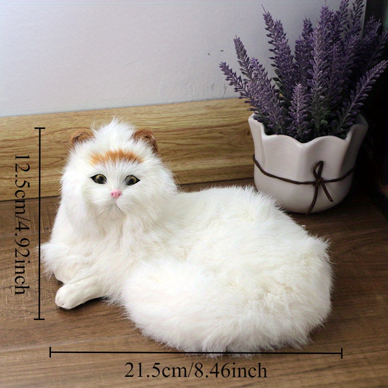 Decoración de hogar multifuncional con modelo simulado de gato, formas realistas, adecuadas como regalos