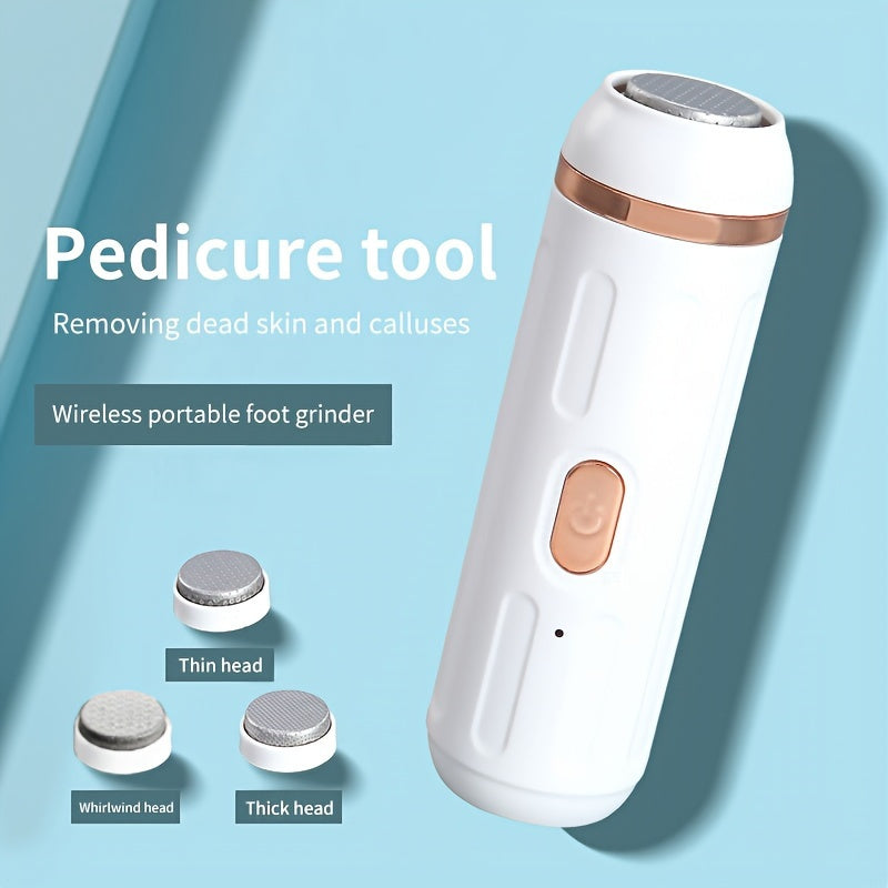 Removedor de Callos, Herramienta Electrónica Portátil Recargable para el Cuidado de los Pies, Juego de Removedores Eléctricos de Callos, Hace que los Pies Estén Suaves y Lisos - Regalo Ideal para la Cuidado de la Piel Dura, Agrietada y Seca