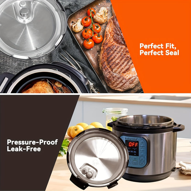 Juego de 3 Anillos de Sellado de Silicona para Olla Instantánea - Juntas de Caucho Grado Alimenticio para Cocinas a Presión de 6/5 Qt - Accesorios de Cocina Duraderos, Flexibles y Antifugas, Accesorio para Ollas a Presión | Diseño Elegante | Sellos Flexi
