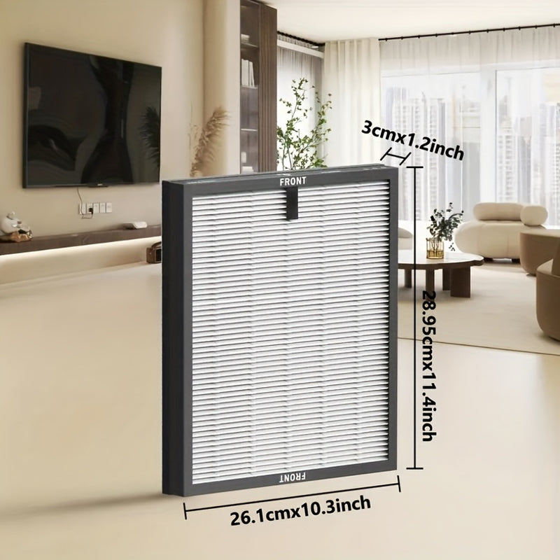 Filtros de purificador de aire de repuesto MORENTO, compatible con el filtro HEPA verdadero MR5866, para sistemas de purificación del aire para el hogar, reemplazo de filtro HEPA | Purificador de aire elegante | Marco de plástico duradero