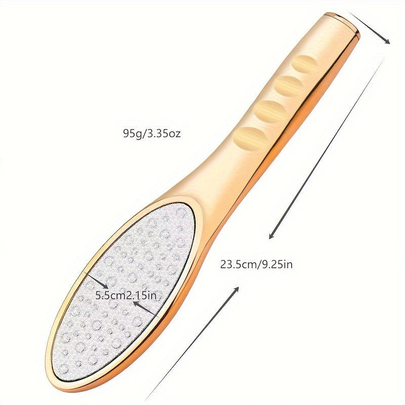Lima de Acero Inoxidable para Pies - Removedor Manual de Callos & Herramienta de Pedicura para Pies Suaves, No Requiere Baterías, Inodoro, Perfecto para una Experiencia de Spa en Casa