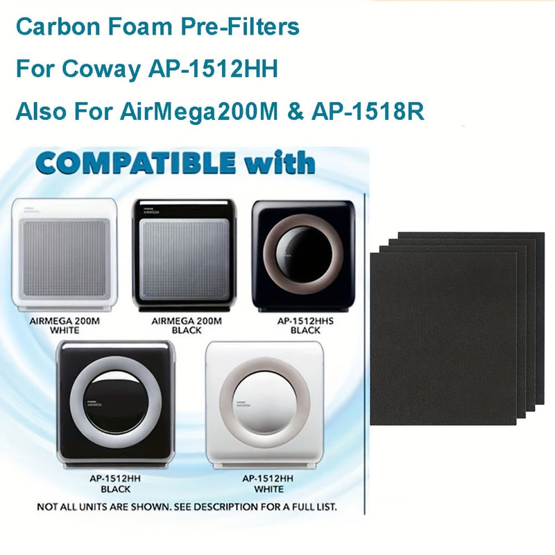 Filtro Pre-Activado de Carbón Compatible con Coway Airmega Mighty AP-1512HH - Eliminador de Olores, Compatible con Modelos de 200m y Más, Pieza #3304899
