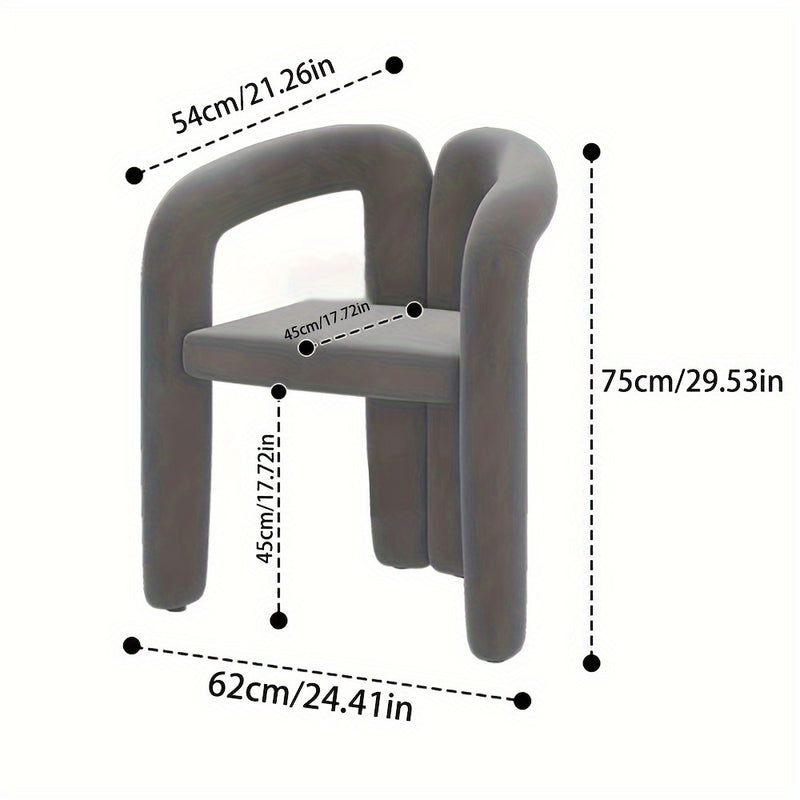 Envío de 1 pieza Silla de Maquillaje Moderna Nueva para el Día de la Madre 2025, Taburete Cambiador de Zapatos, Taburete de Tocador Simples para Dormitorio, Silla de Comedor Estilo Lujo Ligero para el Hogar, Adornos Navideños