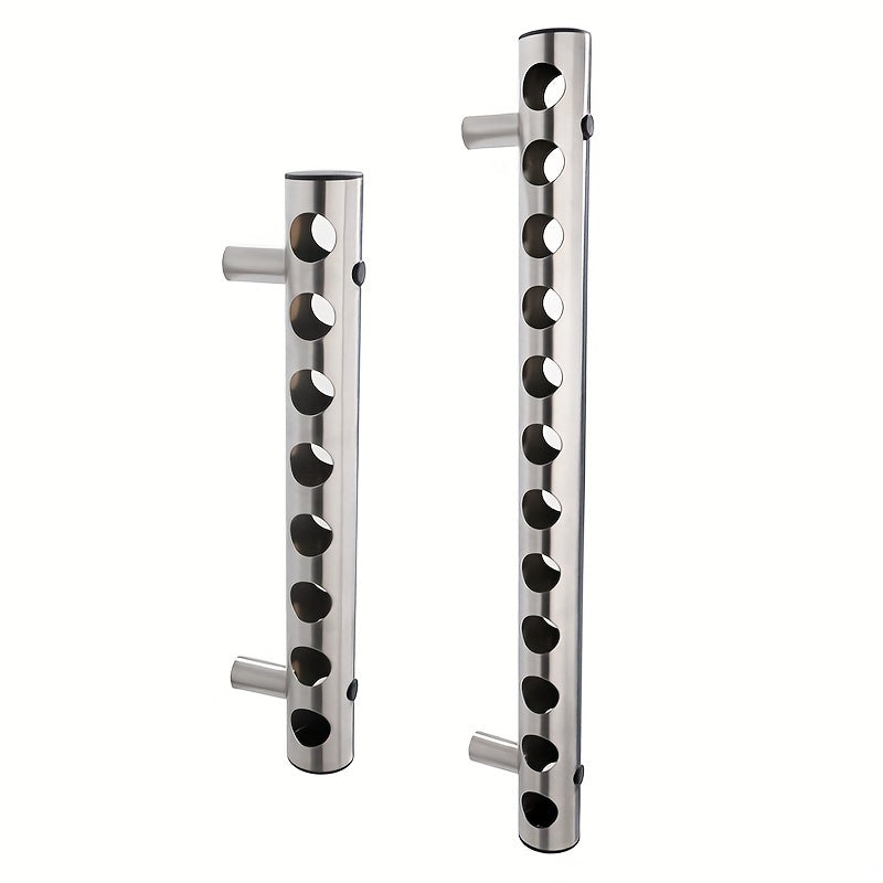 Soporte de Vino Minimalista de Acero Inoxidable para Montar en la Pared - Elegante y Práctico para Cocina y Comedor, Hogar, Sala de Estar