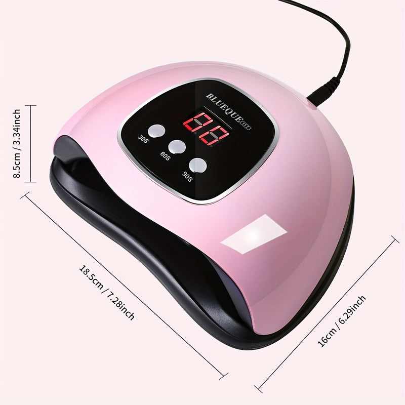 ¡Nueva lámpara LED para uñas, secador de gel con temporizador automático y sensor rápido, luz dual 24 fuentes, equipo para manicura y pedicura, herramienta profesional para salones de uñas!