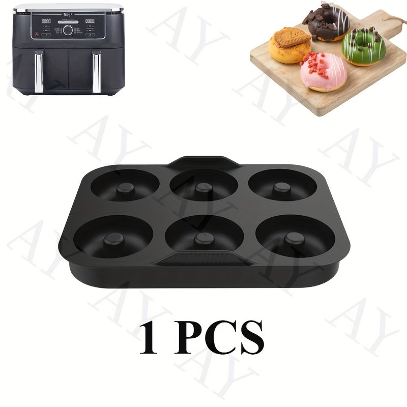 Revestimientos de Silicona Reutilizables Antiadherentes para Freidora de Aire | Molde para Donas, Tamaño Compacto (1/2 Piezas) - Compatible con Modelos Ninja AF400EU, AF451EU, SL400EU y Más Accesorios para Freidoras