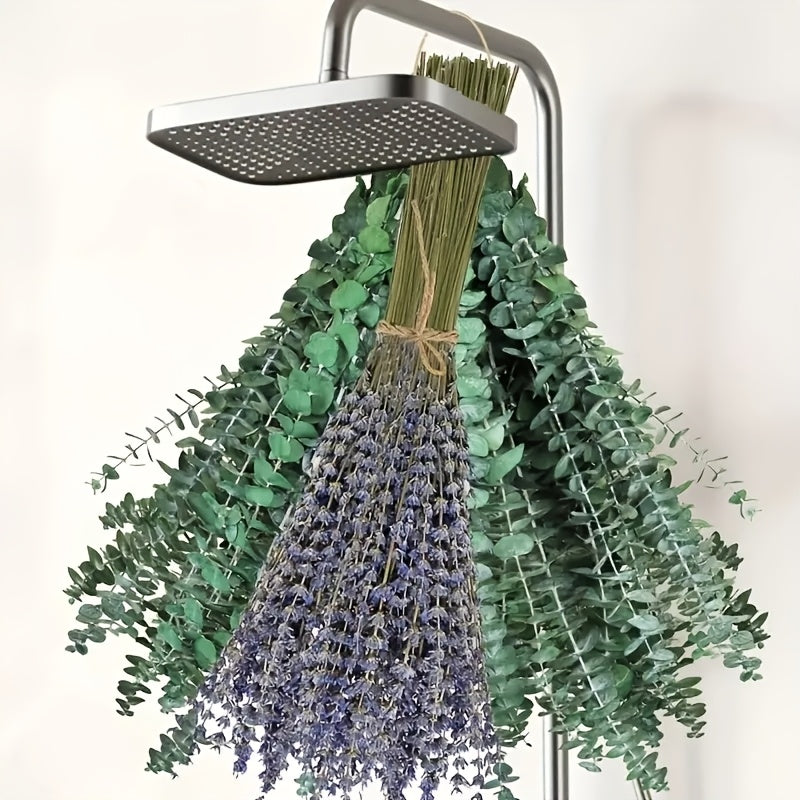 Paquete de 115 piezas de Eucalipto Fresco y Lavanda - Tallos Eternos para la Ducha, Decoración del Hogar, Bodas y Proyectos de Primavera de Estilo Granja DIY