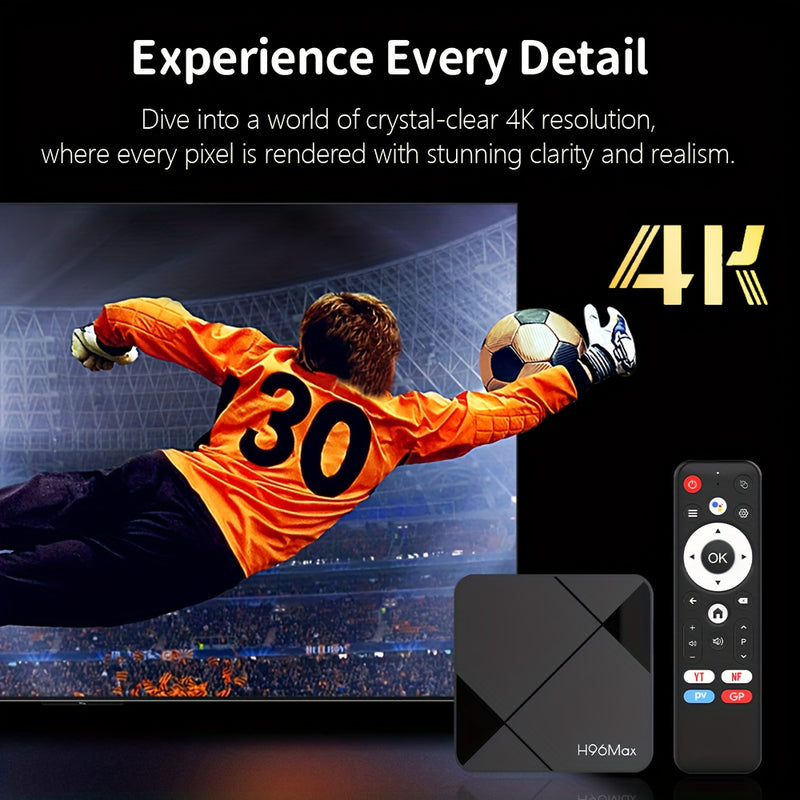 Caixa de TV Externa Portátil HD H96Max RK3518