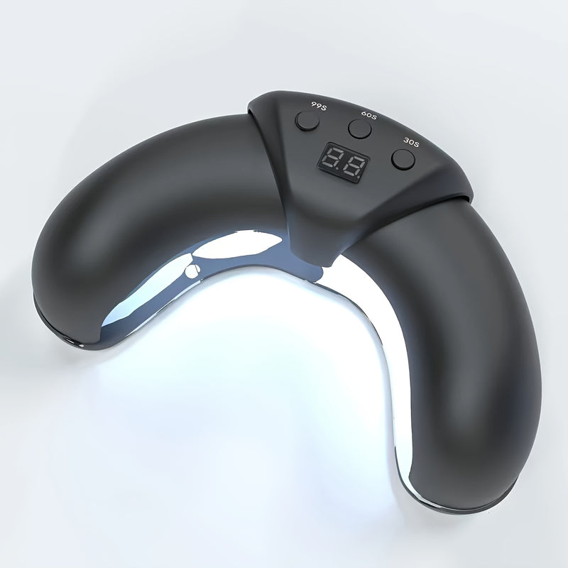CIICII Lámpara de uñas USB para esmalte de gel, secador de uñas de baja tensión 36V, luz LED de curado rápido, portátil y sin olores, kit de manicura y pedicura para el hogar, regalo para mujeres (ergonómico, alimentado por USB, diseño compacto)