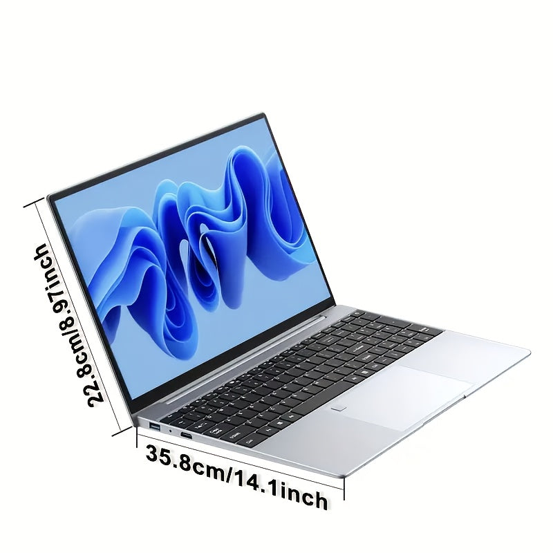 Portátil 16GB RAM DDR4 y SSD SATA-PCIE de 1TB, Intel N95 hasta 2.4 GHz, Pantalla IPS FHD de 15.6", Teclado con Retroiluminación