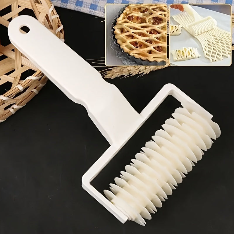 1 pieza de herramienta de panificación premium: rodillo y cortador de masa con cortador de alambre para galletas y pizzas y rodillo, ideal para galletas y pizzas caseras.