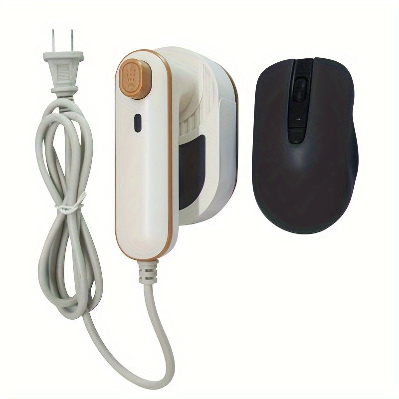 Compacto y fácil de viajar, vaporizador de ropa portátil 3-en-1 con calentamiento rápido, diseño plegable de 180°, funciones de vapor y prensado dobles, alimentación de 12V/220V, enchufe de EE. UU. - Ideal para uso en casa y universidad, vaporizador efic