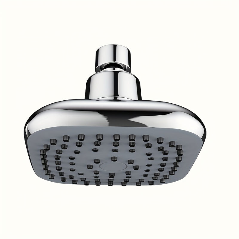 Cabezal de ducha cuadrado con efecto lluvia - Cabezal de plástico duradero con múltiples ajustes de rociado, diseño moderno para una experiencia relajante en el baño