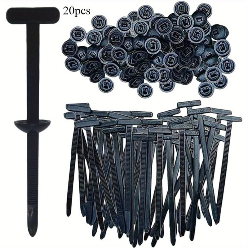 20/50 piezas de hebilla de cable de nailon - Hebilla de plástico multiusos de liberación rápida para reparaciones de coches, cableado eléctrico, mejoras del hogar y proyectos DIY - Duraderas, confiables, fáciles de usar, accesorios de reparación de coche