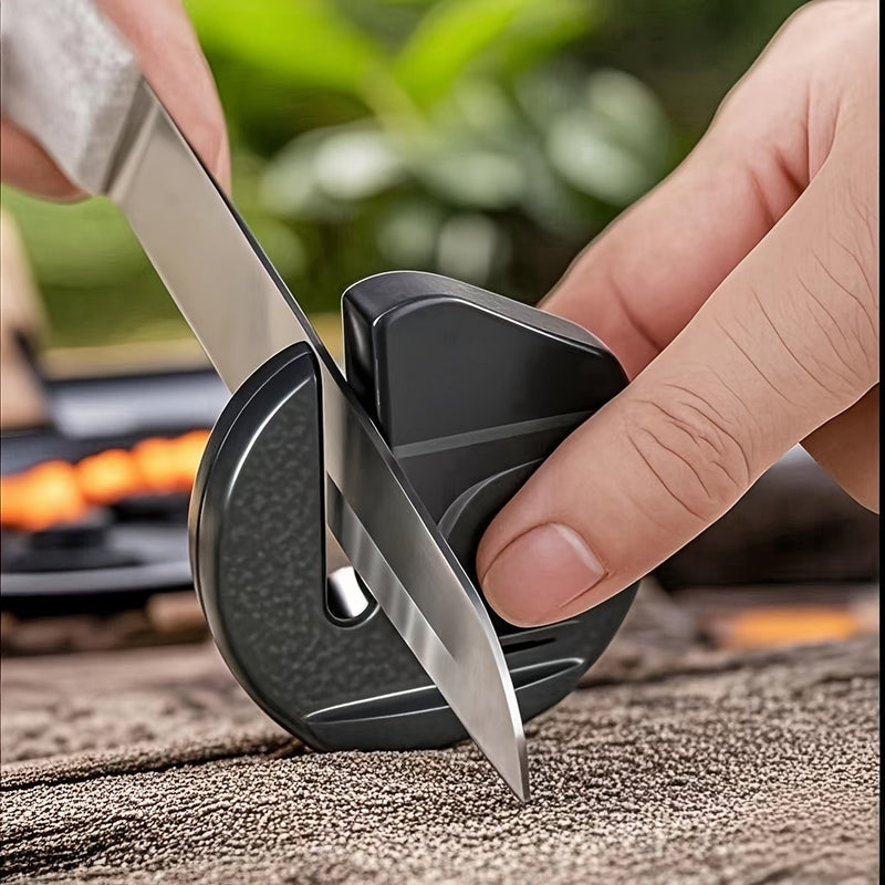 1pc Afilador de Cuchillos para Cocina, Herramientas de Jardín y Tijeras. Piedra Afiadora Profesional, Esencial para Utensilios de Cocina y Camping