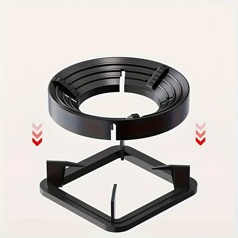 1pc Tapa de estufa de gas a prueba de viento, soporte antideslizante de ahorro de energía para cocina, accesorio concentrador de llama para estufa de gas doméstica