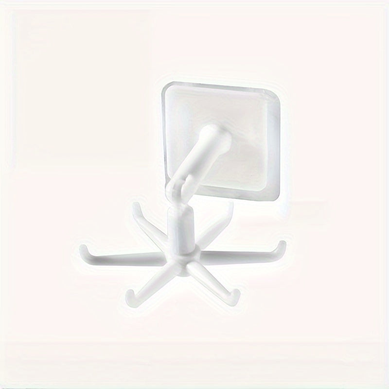 1, 2 o 4 ganchos giratorios 360° sin taladro, organizador multifuncional para colgar cucharas, cuchillos, tenedores, cepillos, espátulas, llaves, lentes, joyas, accesorios, sombreros y más, ideal para cocina o baño