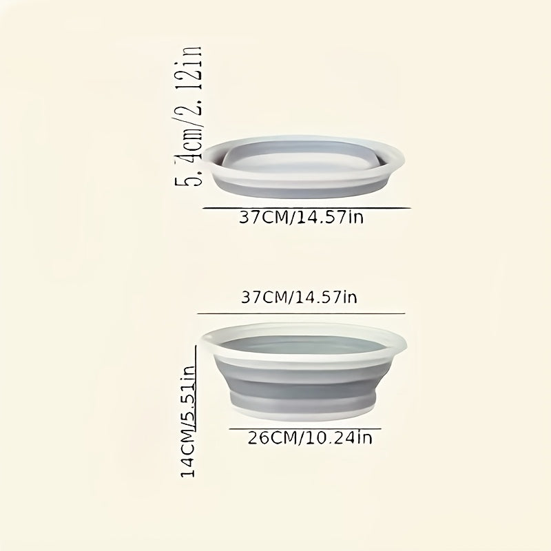 1pc Bañera Plegable para Pie, Cubeta Portátil con Tapa para Lavado de Pies, Balde Plegable para Remojo de Pies, Masajeador Portátil de Pies, Herramienta de Baño de Acupuntura - Adecuada para Baño, Sala de Estar, Dormitorio
