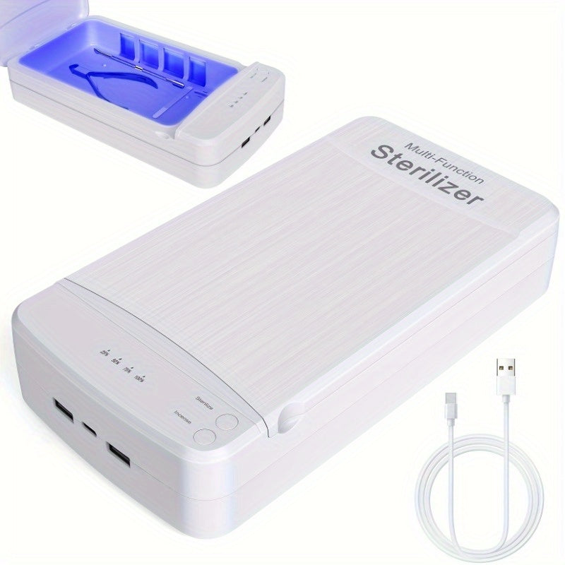New Caja de Desinfección Portátil USB, Ideal para Aparatos Dentales, Herramientas de Uñas, Audífonos y Más – Solución Perfecta para el Hogar y Viajes