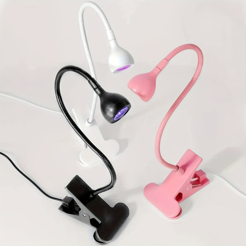 Lámpara de uñas LED, lámpara de esmalte, dispositivo portátil de relajación, adecuado para pulir gel, disponible en diseños blancos, negros y rosados, alimentado por USB, no requiere baterías, perfecto para uso en casa o salón, equipo de salón | Lámpara