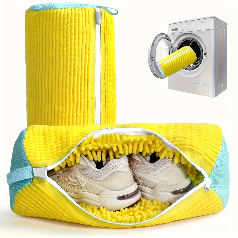 Regalo para el Día de la Madre - Bolsa lavable para zapatos de felpa sin lavado a mano, con cierre de cremallera, limpieza 360° y +1200 hebras suaves resistentes al desgarro, bolsa de lavandería reutilizable para tenis, viajes - Resistente a rayones y de