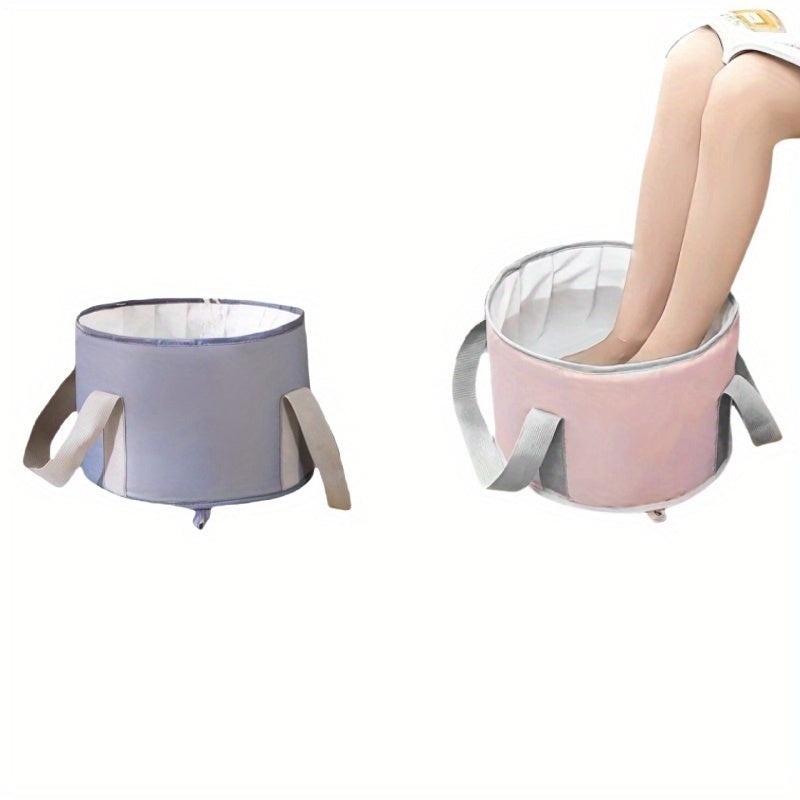 Baño de pies plegable y portátil, material PEVA, sin olor, ideal para el cuidado en casa y viajes - Experiencia de relajación definitiva para hombres y mujeres, cuidado de pies viajeros | Baño de pies compacto | Baño de pies duradero