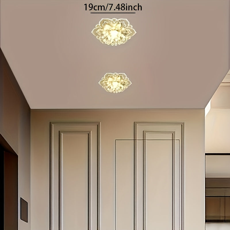 1pc Luces de Techo LED Pétalos Modernas - Fijación Desmontable para Techo, 85V-265V Cableada, para Pasillo, Pasillo, Escalera, Villa, Galería Cocina Bar Café Iluminación Elegante