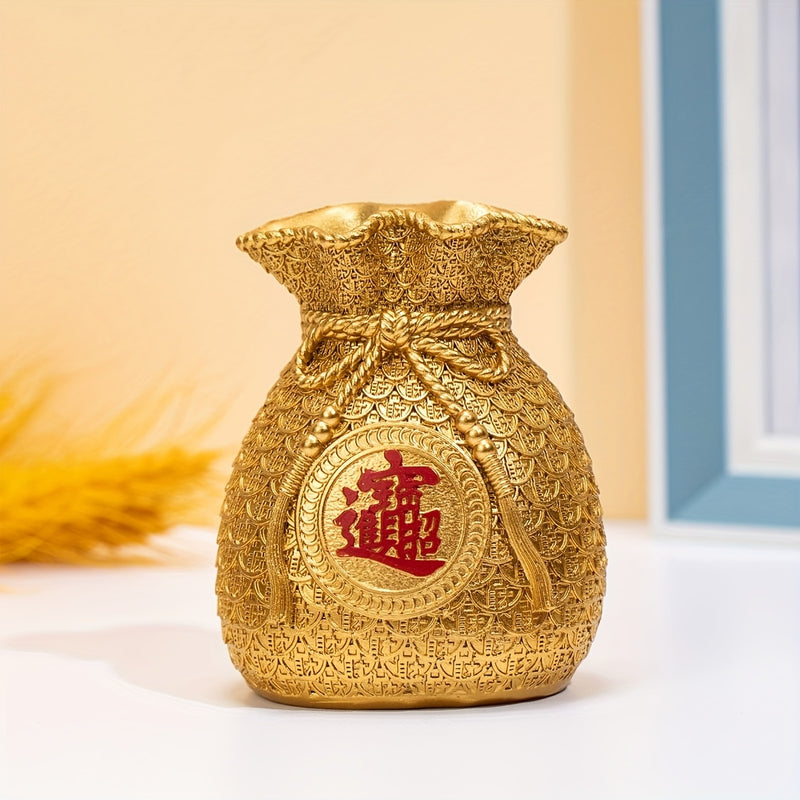 1pc Bolsa De Dinero De Estilo Chino, Almacenamiento De Dinero, Adorno Lindo, Adorno Para El Hogar, Sala De Estar, Bar, Café, Decoración De Mesa, Adorno De Exhibición De Mesa