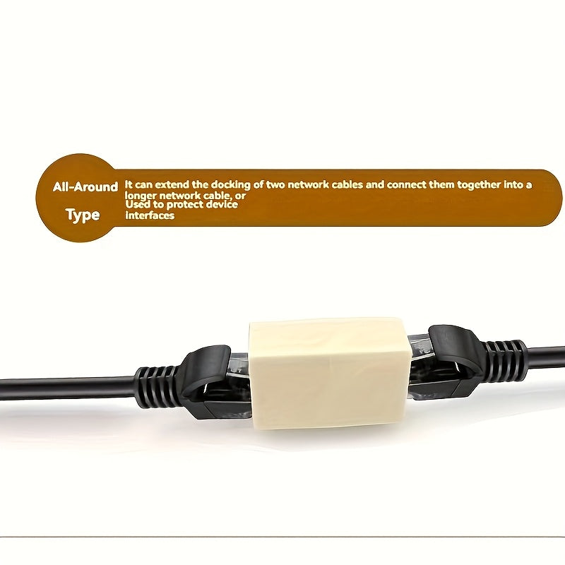 Conectores Ethernet RJ45 CAT6 de 1 pieza/3 piezas/4 piezas/7 piezas/10 piezas, Adaptador Recto de Doble Cabeza para Ethernet, Conector Ethernet, Conector Extendido de Cable Ethernet