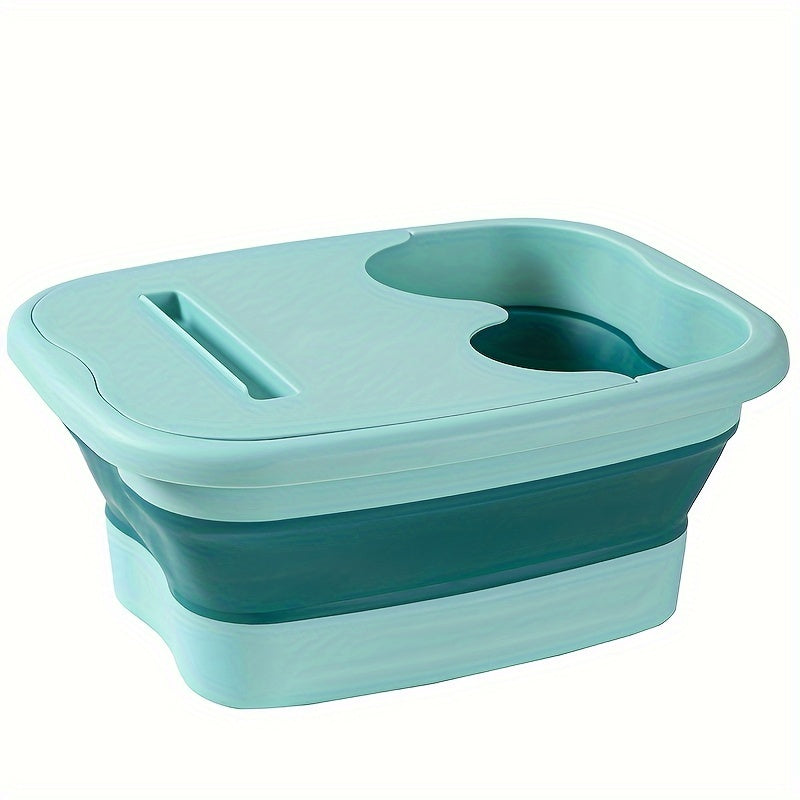 Baño de pies plegable, herramienta de pedicura portátil, spa de pies de masaje, gran baño de pies, no requiere energía, sin batería, adecuado para spa y cuidado de la belleza en casa.